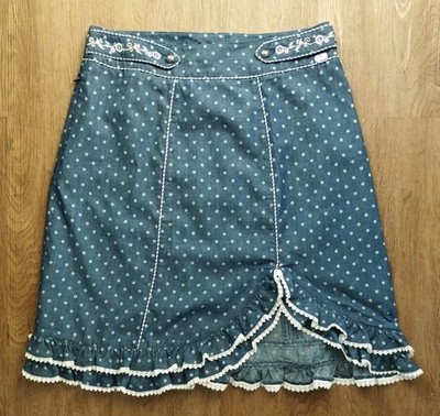 Spieth & Wensky Trachtenrock Felda, blau/geblümt, Gr. 40, 60 cm, Top