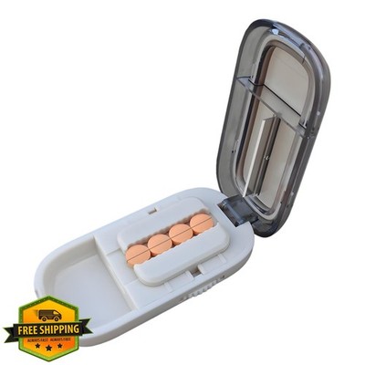 Pill Cutter Splitter Adjustable Small Pills Centering Device