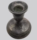 Vintage Towle Sterling Weighted Candlestick Holder Tarnished Patina Stamped Base