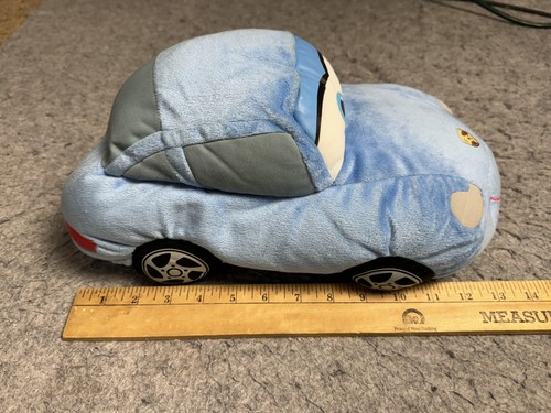 Disney Cars Porsche Carrera Peluche Auto Giocattolo 12" Occhi Cartoni Animati Da Collezione - Foto 7 di 8