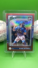 2024 Panini Donruss Optic Rated Prospects Blake Mitchell #116 Red Prizm /99 (RC)