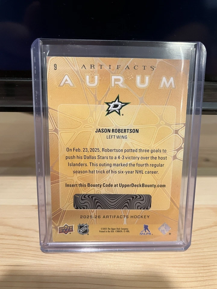 2025-26 Artifacts Jason Robertson Aurum Unscratched - Image 2 of 2