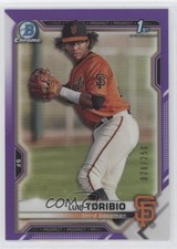 2021 Bowman Chrome Prospects Purple Refractor 28/250 Luis Toribio #BCP-228 gp1