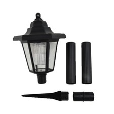 Post Pole Light Outdoor Garden Patio Driveway Solar Power Yard Lantern Lamp New