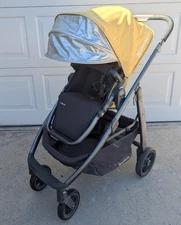 UPPAbaby Cruz v1 Yellow Stroller Includes Travel Bag