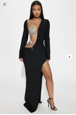 Mary Embellished Rose Maxi Dress - FASHION NOVA STUNNING BANDAGE