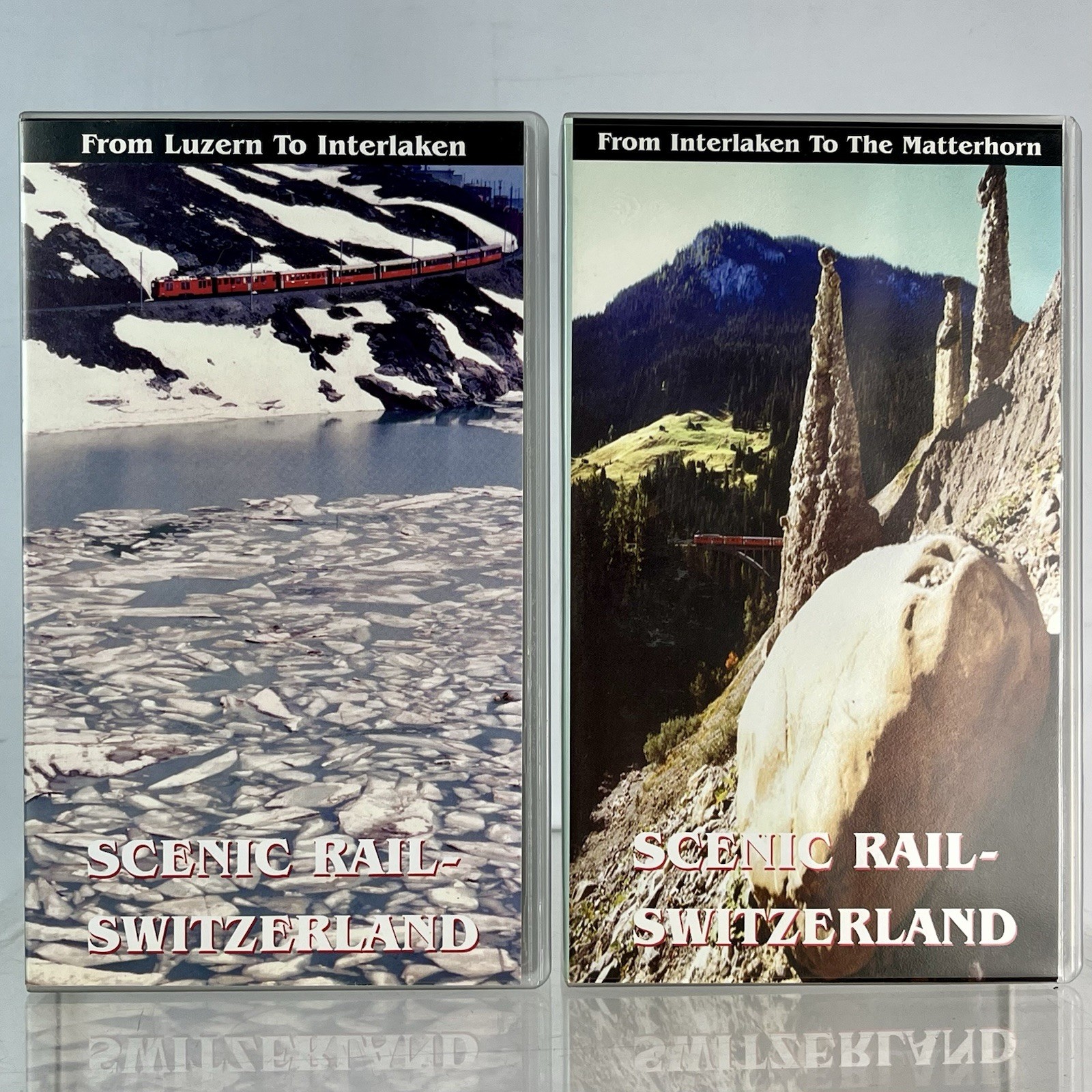 Scenic Rail SWITZERLAND: LUZERN INTERLAKEN MATTERHORN Video Tape 2x VHS CASSETTE