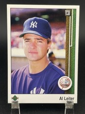 Al Leiter 1989 Upper Deck #588 RC Rookie New York Yankees Card Bin-3949. rookie card picture