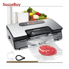 90Kpa 130W Vacuum Sealer Food Packaging Machine with Free 10pcs Vacuum Bags