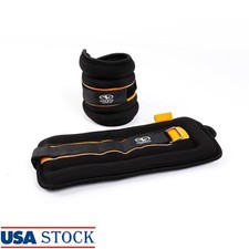 5lb Ankle Wrist Weights Adjustable Straps Fitness Exercise Training Gym New