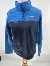 Columbia 1/4 Snap Fleece Pull Over Youth L Steen Mtn Blue