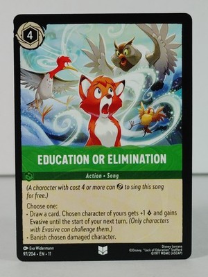 Education or Elimination - Winterspell #97 - LORCANA - singles