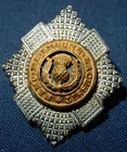 WW1 ERA THE ROYAL SCOTS REGIMENT BRITISH MILITARY OFFICERS SILVER BI METAL BADGE