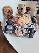Lot of 12 Star Wars Plush NWT Assorted Characters Size" 2  14"