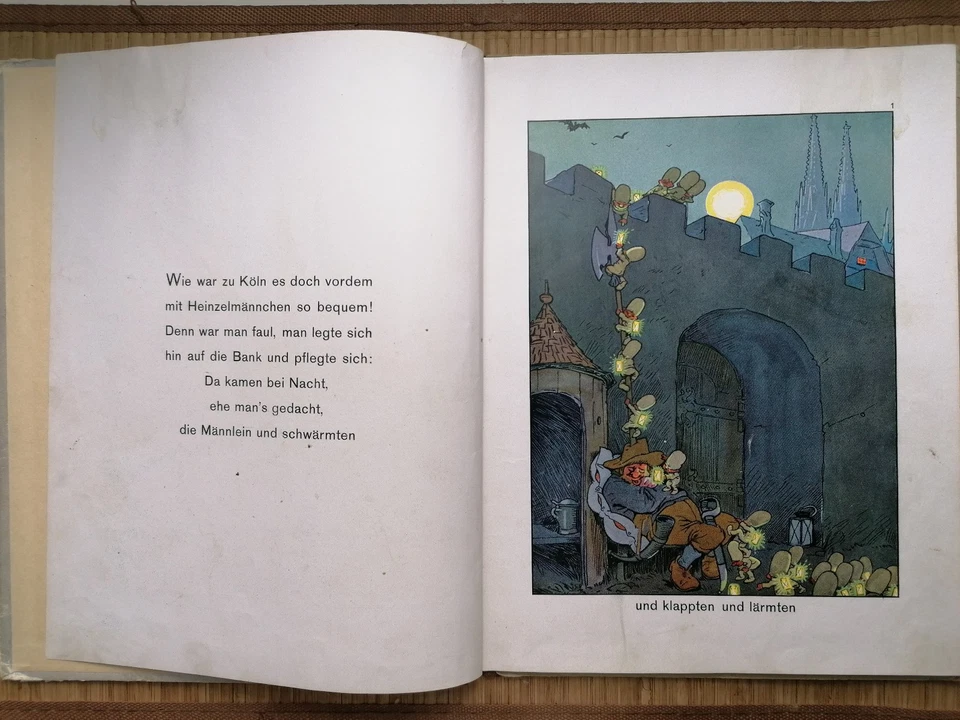 Altes Buch Die Heinzelmännchen A. Kopisch F. Gareis Loewes Verlag Stuttgart 1930 - Bild 4 von 4