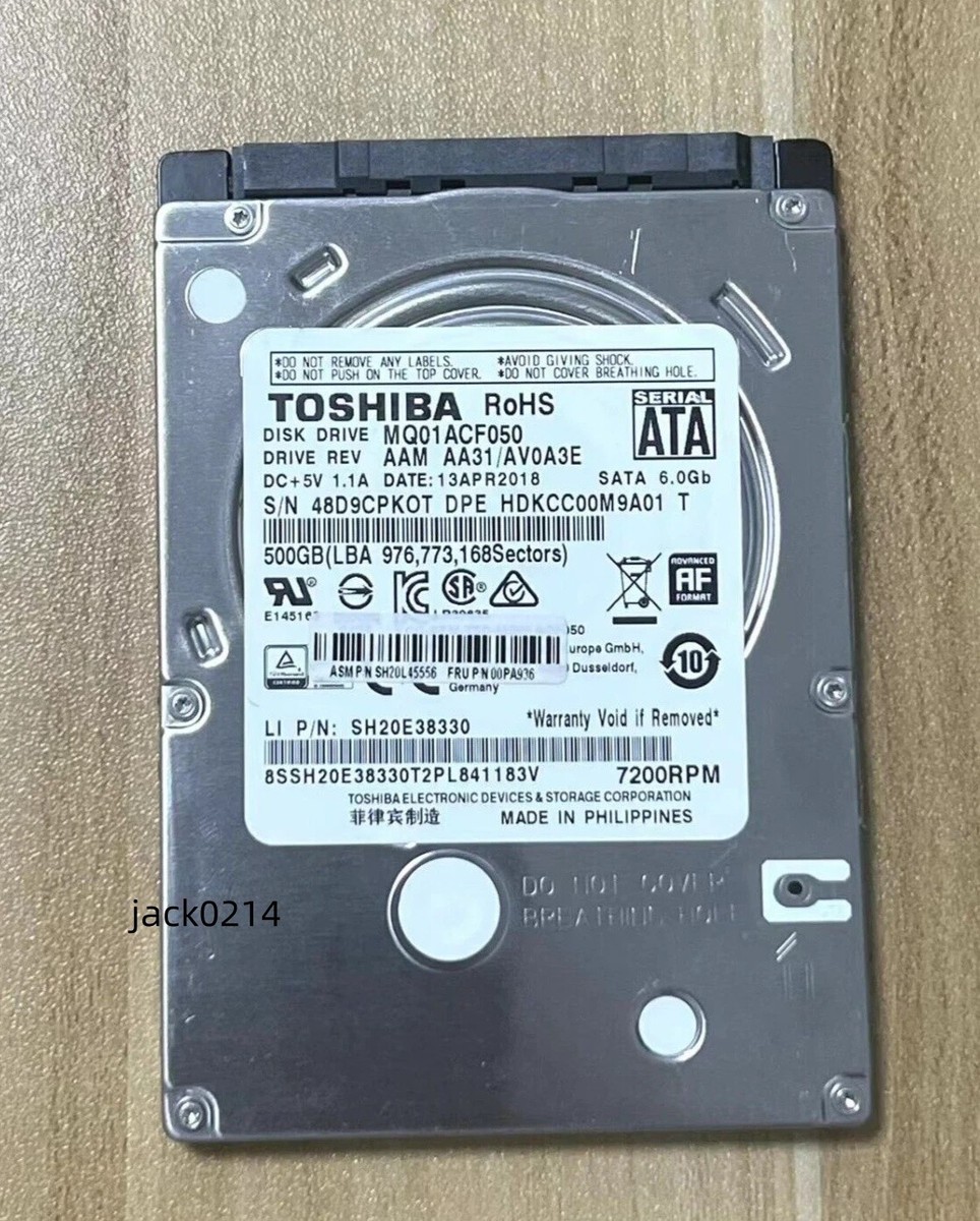 Toshiba MQ01ACF050 500 GB,Internal,7200 RPM,2.5 inch Hard Drive