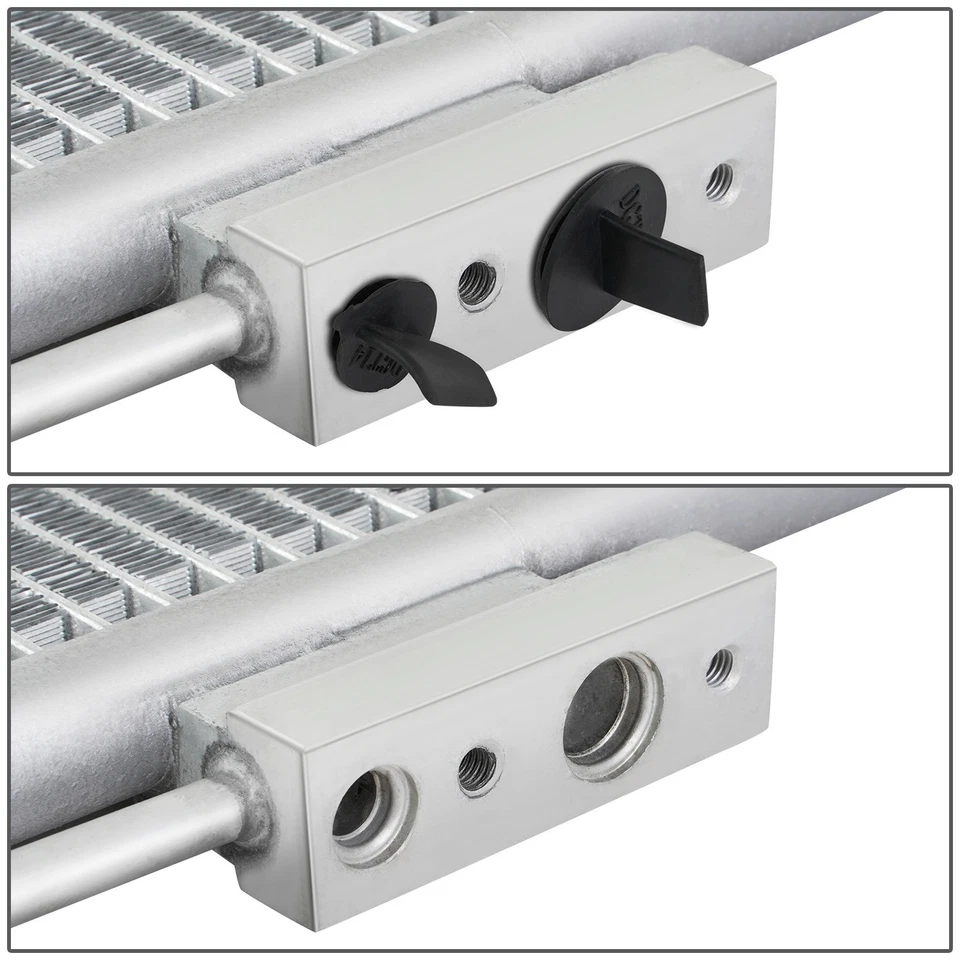 Condensador de aire acondicionado delantero de aluminio estilo fábrica deportivo Hyundai Santa Fe 2014-2018 Foto 3 de 4