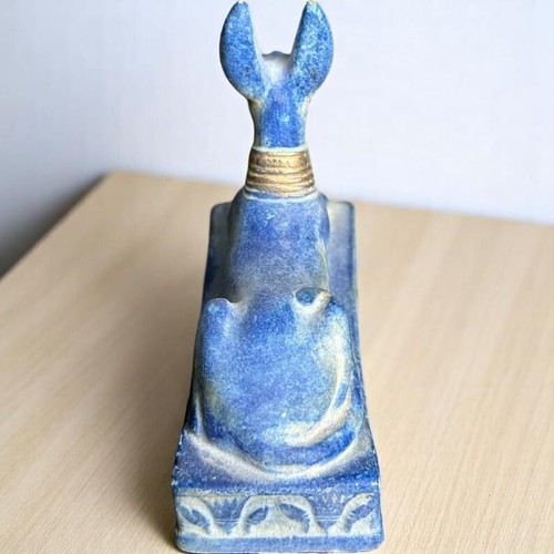 Antigüedades egipcias antiguas raras de estatua faraónica antigua dios egipcio Anubis - Imagen 4 de 5