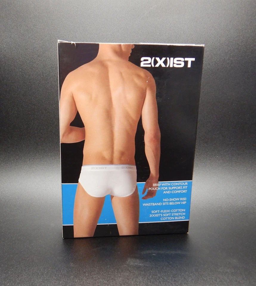 2xist Para hombres 2pk No-Show Algodón Elástico Calzoncillo Ropa Interior Talla S Negro Nuevo en Caja Foto 3 de 4