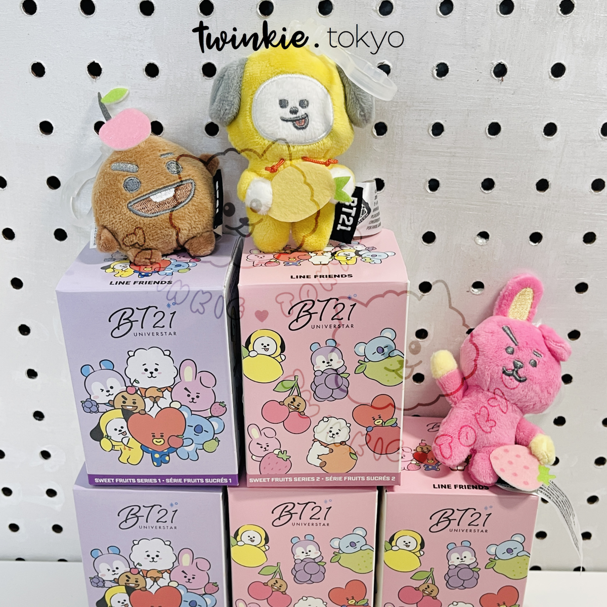 BT21 🔥 BTS Blind Box Sweet Fruit Series 1 2 Plush Keychain