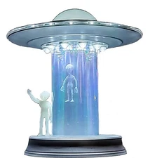 Alien UFO Table Touch Lamp LED Alien Abduction Cool Unique Holographic Déco