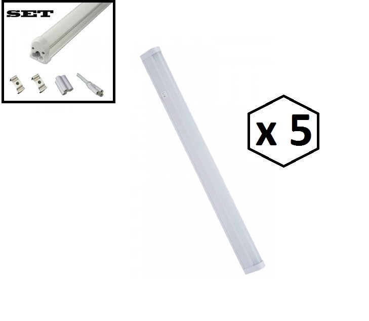 Réglette LED T5 31cm sous meuble de cuisine pour un plan de travail lumineux et moderne