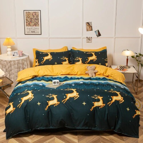 Strawberry Bedding Set Sheet Soft 3/4pcs Bed Sheet Set Duvet Cover Sets For Home - Bild 2 von 36