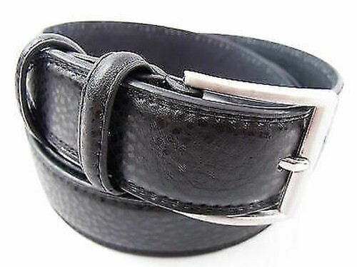 Calidad Hombre Piel Unión Cinturón Con Hebilla de Plata 3 Colores Informal Smart - Imagen 5 de 7