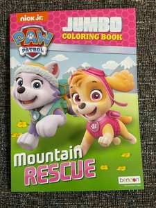 Details about Nickelodeon Nick Jr. Paw Patrol JUMBO Coloring Book 40 pgs.  Mountain Rescue