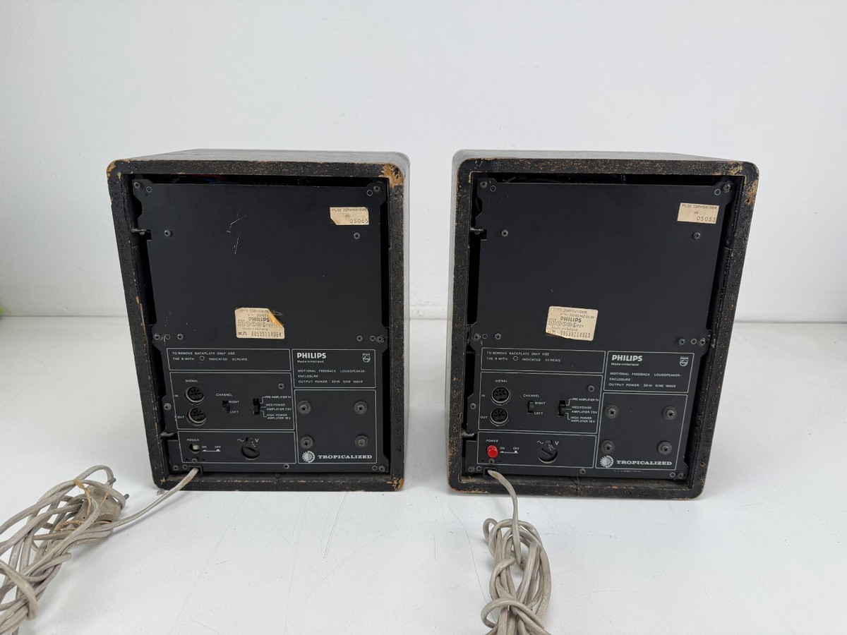 Philips 22RH541 Electronic Motional Feedback active Speaker Set | eBay