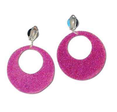 strapless open back dress Bohemian Long-Fringed Petal Flowers Floral Pink Print Tassel Stud Dangle  Earrings 9404548907290
