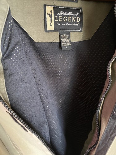 Eddie Bauer Legend Mt. Adams Pullover Hooded Canvas Men's Jacket Large Tan - Picture 11 of 13