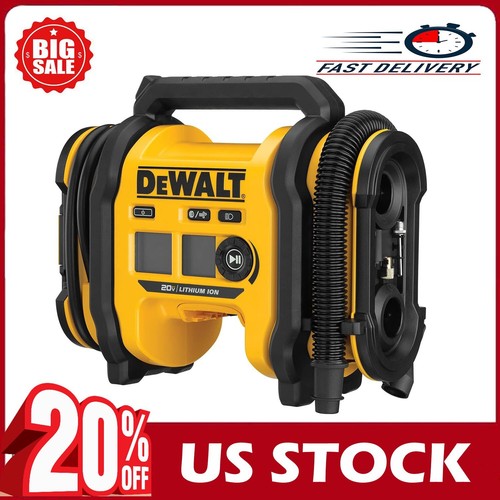 20 V MAX Tire Inflator, Portable, Automatic Shut Off, LED Light, Bare Tool Only eBay