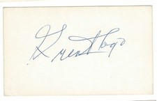 The Great Togo Wrestler Autographed Signed Index Card AMCo COA 13231
