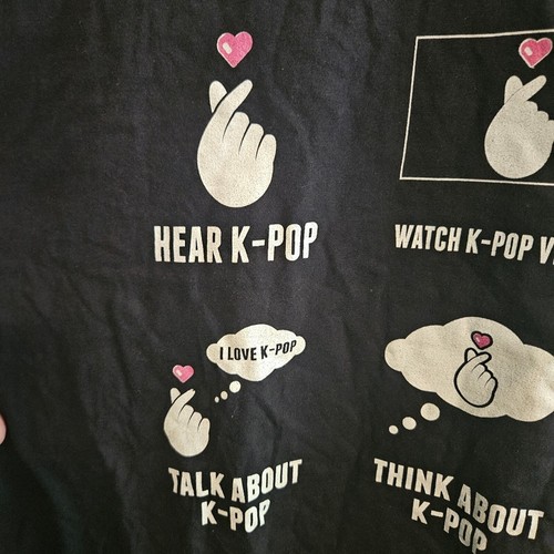 Camiseta 3XL Negra Unisex K-POP Things I Do In My Spare Time Talla Grande - Imagen 3 de 6