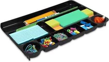 Desk Drawer Organizer Tray, Office Desk Organizer Tray with 9 Compartments, Insi