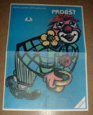 PLAKAT PROGRAMM DEUTSCHLAND 1989 ZIRCUS PROBST RUDOLF - ZIRKUS ZIRKUS ZIRKUS