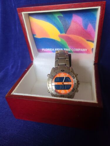 Herren Florida Keys Time Uhr Digital/Analog Titangehäuse & Armband - Bild 2 von 14