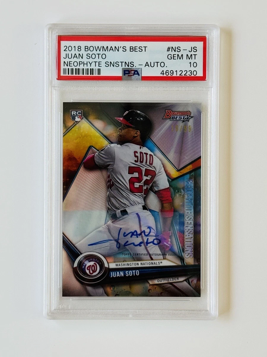 2018 Bowman's Best - Juan Soto #NS-JS for sale | eBay