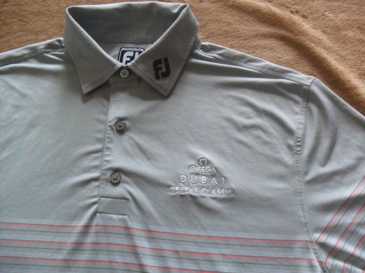 OMEGA Watch X Footjoy Golf Shirt Polo Men's XL Dubai Desert
