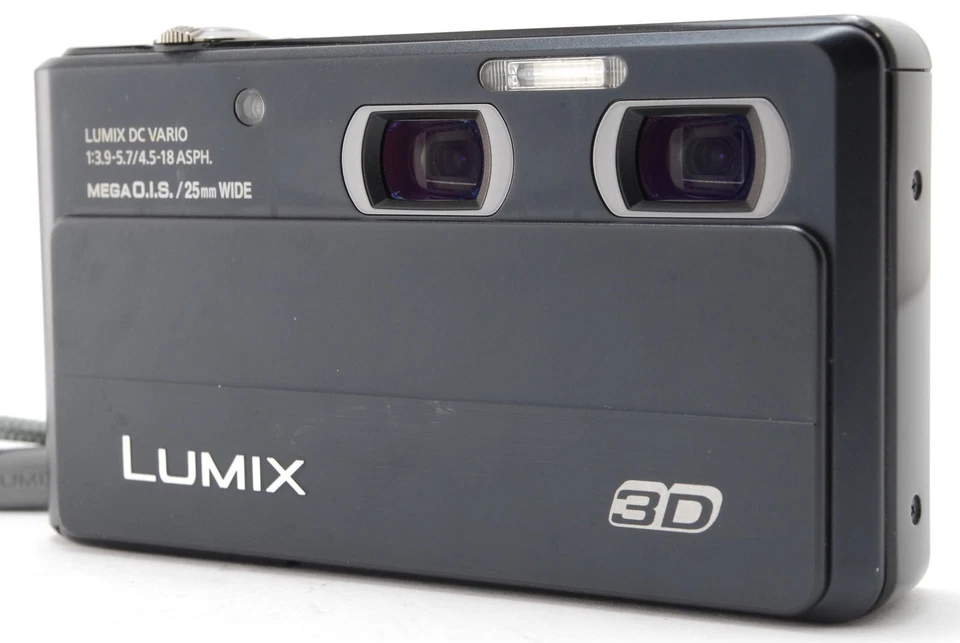 【NEAR MINT】Panasonic LUMIX DMC-3D1 12.1MP Digital Camera - Black From Japan - Image 3 of 4