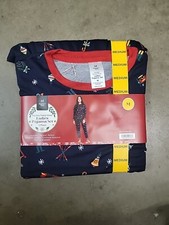 Member's Mark Women's Long Sleeve and Pant Holiday Family 2 Piece Pajama Set M