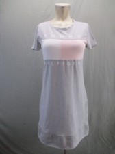Tommy Hilfiger Size S Womens Gray Cotton Short Sleeve T-Shirt Summer Dress 364