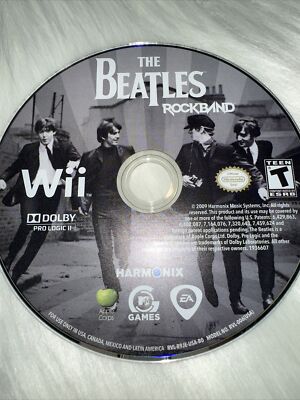 The Beatles: Rock Band (Nintendo Wii, 2009) DISC ONLY