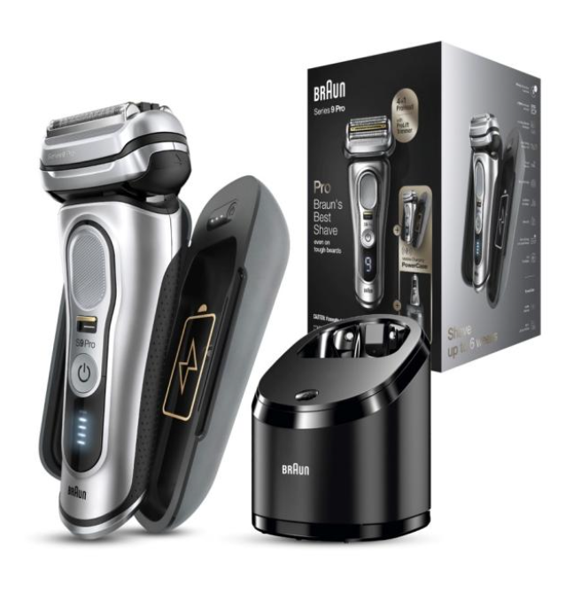 Braun Series 9 Pro Electric Shaver with PowerCase - Silver (9477cc