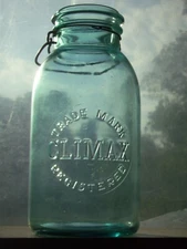 Ball made Trade Mark Climax Registered In circle half gallon canning jar