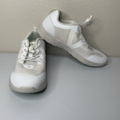Vionic Bungee Lace Athletic Sneakers Norelle Shoes Women s Sz 9.5 M White