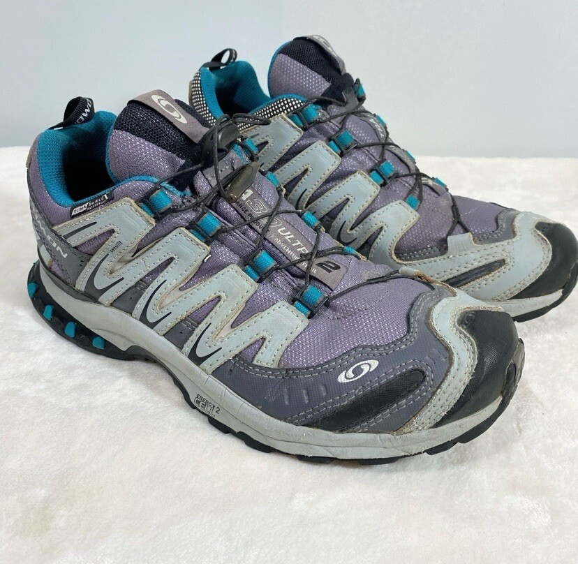 Salomon XA Pro 3D Ultra 2 GTX Womens Waterproof Trail Running Shoes Gray Size 7.5