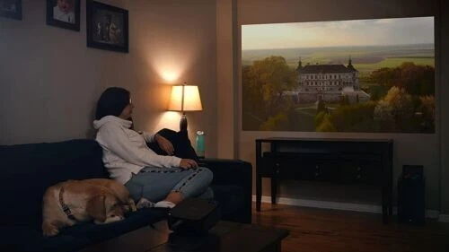 Proyector LCD 1080p Full HD 80" Proyección Altavoz Incorporado LED 2X HDMI #0127 Foto 4 de 4