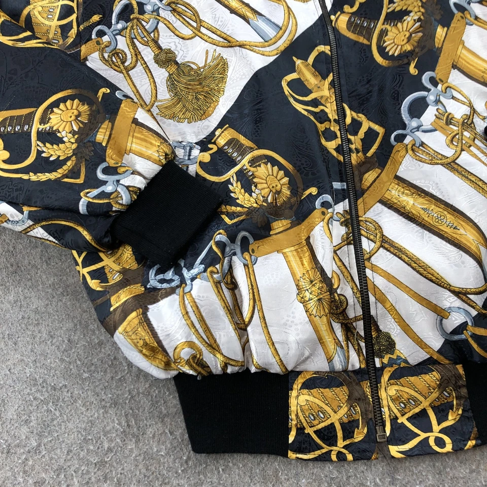 Chaqueta de bombardero vintage Jules of Margate para mujer grandes hombreras ecuestres Foto 2 de 4